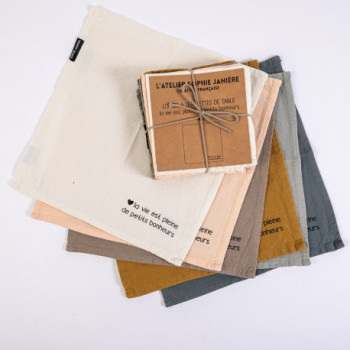 LOT DE 6 SERVIETTES DE...