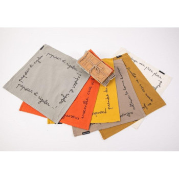 LOT DE 6 SERVIETTES DE...