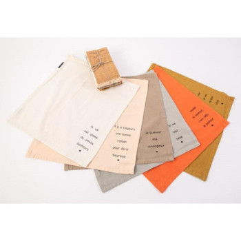 LOT DE 6 SERVIETTES DE...