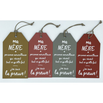 MESSAGE ETIQUETTE "Ma mère"