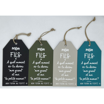 MESSAGE ETIQUETTE "Mon fils"