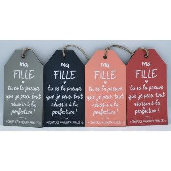 MESSAGE ETIQUETTE "Ma fille"