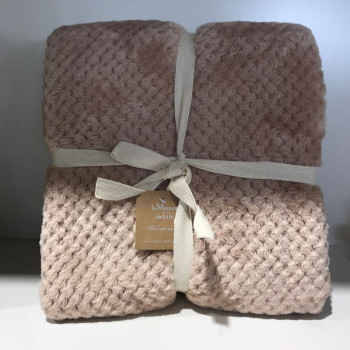 PLAID MOELLEUX ROSE