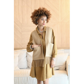 GILET MITCHELL CAMEL
